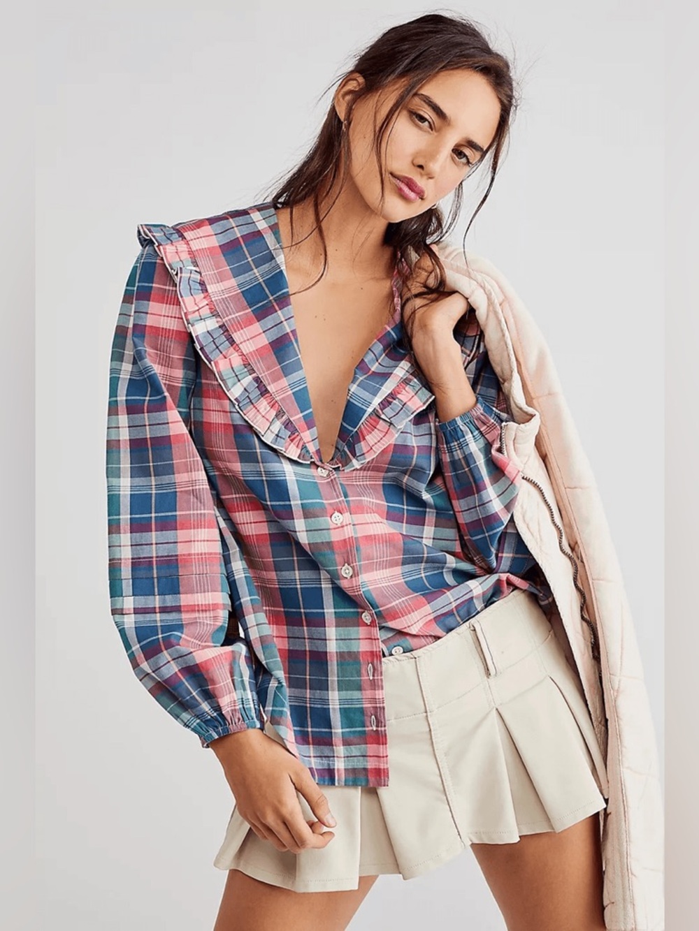 Free People Molly Ruffle Top